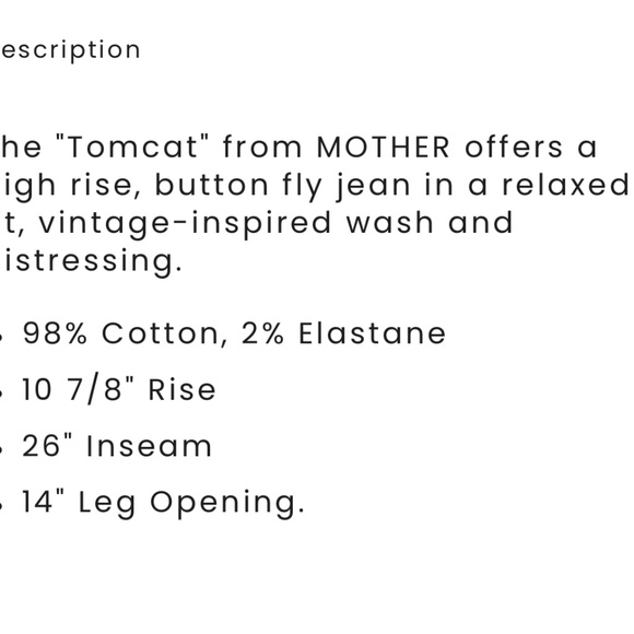Mother Tomcat jeans - Picture 6 of 6